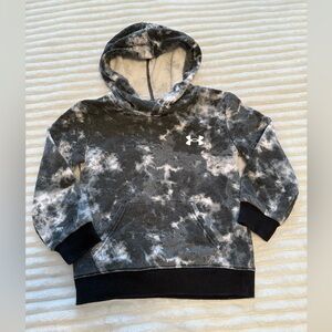 Under Armour Kids' Black and White Tie-Dye Hoodie